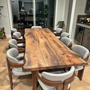 Handcrafted dining table