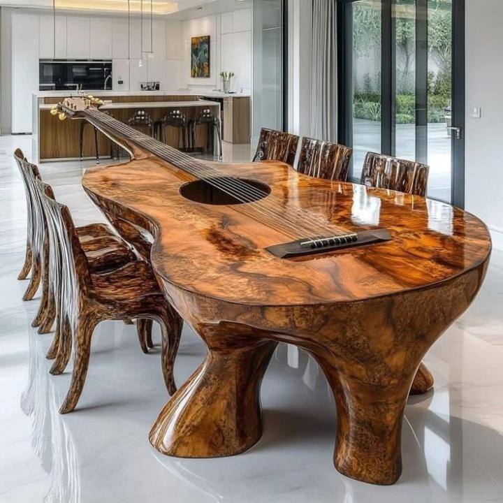 Handcrafted dining table